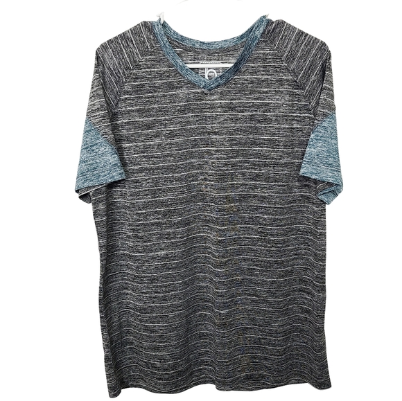 MENS LARGE V-NECK T-SHIRT - Picture 1 of 8